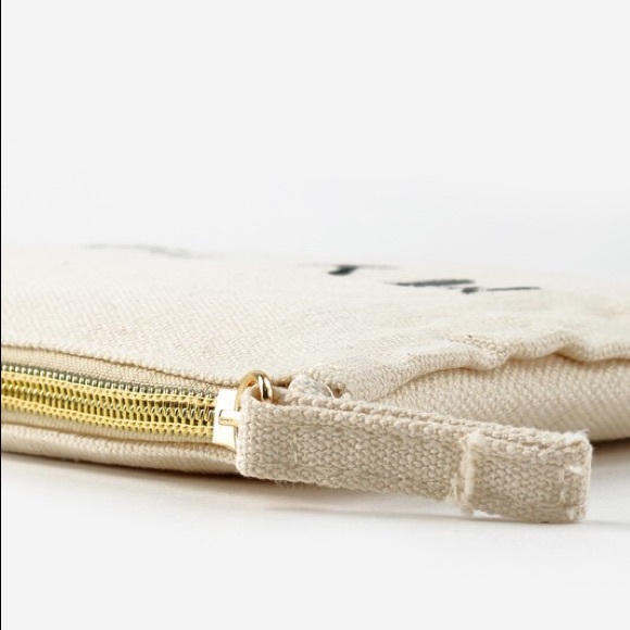 Eco Zippered Canvas “My Bag” Makeup Bag - Picture 3 of 3